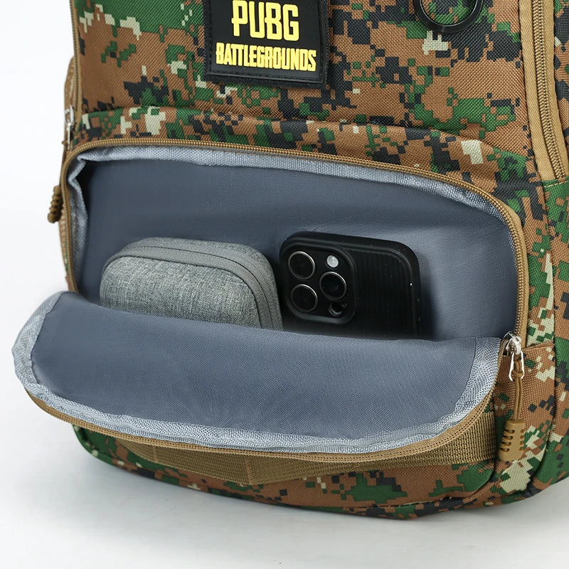 Camouflage Large-Capacity Backpack – Zipper Closure Hiking & Outdoor Adventure Travel Bag