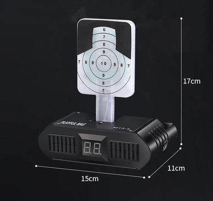 2024 Upgraded Full-Automatic Voice Music Toy Gun with Laser Target & Auto Scorer – Multi-Function Shooting Game