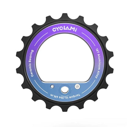 18T Oversized Rear Derailleur Pulley Wheel - Hollow Eccentric Ceramic Bearing Bike Part for Shimano R8000/R7000
