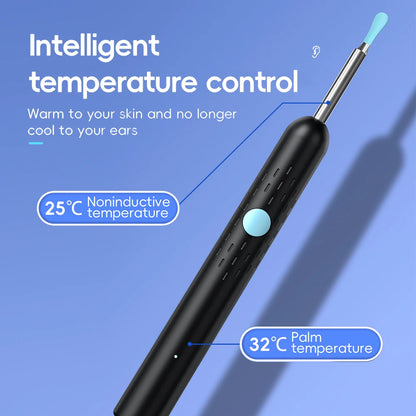 Smart Visual Ear Cleaner Set with 1080P Camera – WiFi Ear Wax Removal Tool with HD LED Lights & Earpick Endoscope