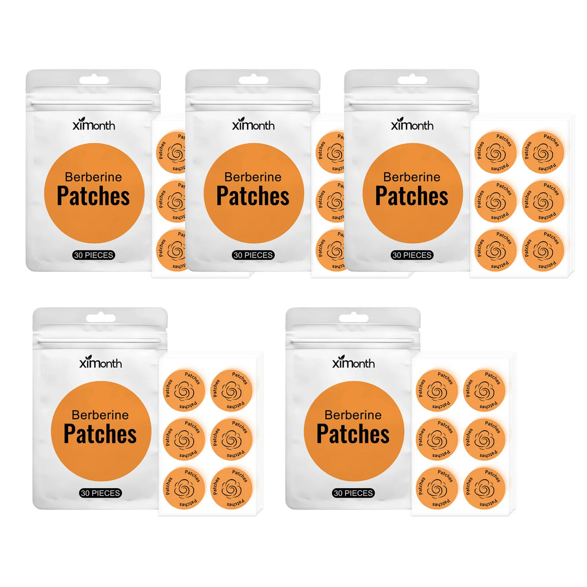 30PCS Berberine Patches - Easy-to-Use Body Care Stickers for Daily Wellness Support