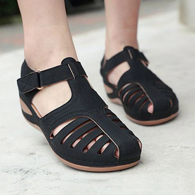 Women's Bohemian Wedge Sandals - Elegant Summer Gladiator Shoes with Heels