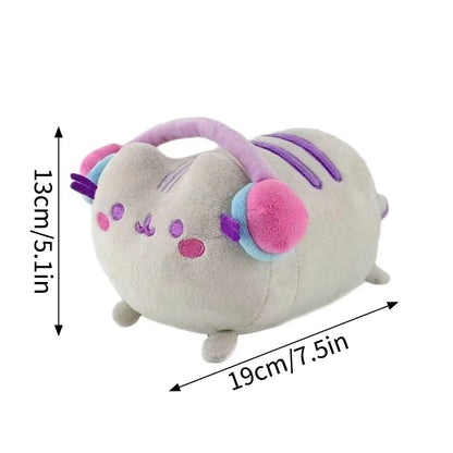 Pusheen Cat Figure and Charm - Cute Desk Accessories, Fluffy Cushion Decor, and Birthday Gifts for Pusheen Fans