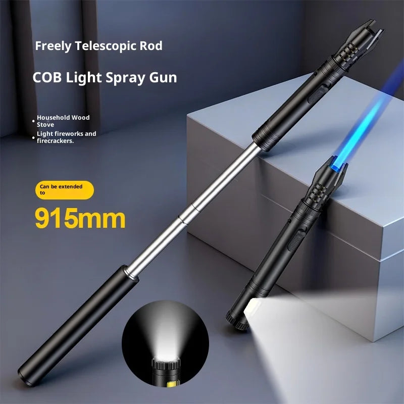 BBQ Turbo Gas Lighter – Windproof Metal Torch for Barbecue, Kitchen, Cigar & Smoking