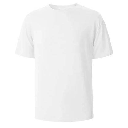 Heavyweight 100% Cotton T-Shirt - Thick Knit Round Neck Short Sleeve Tee 500/300g