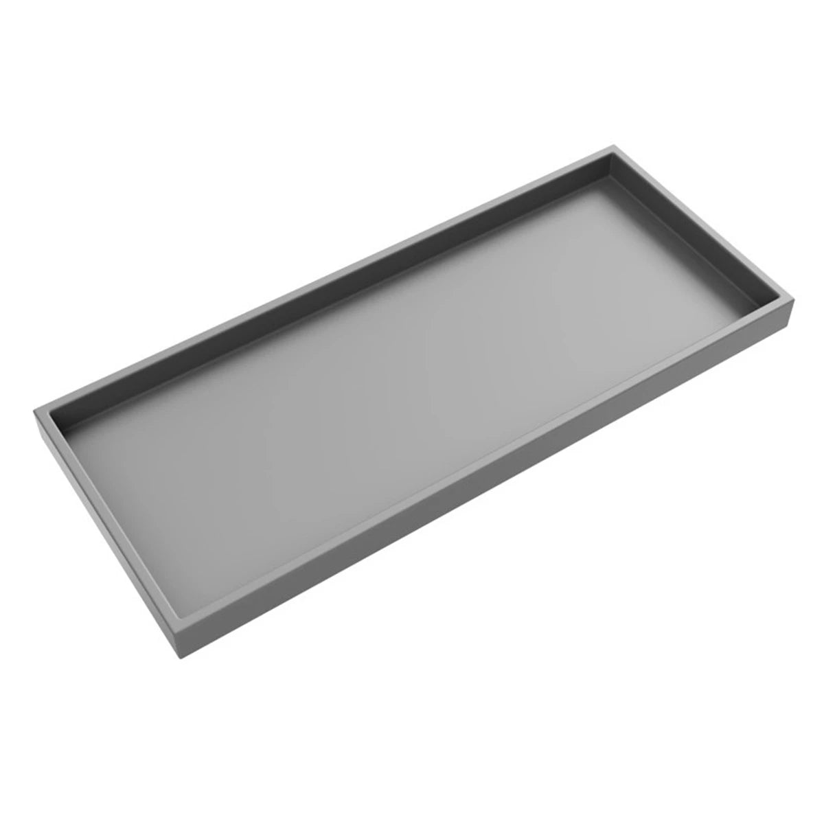 Silicone Bathroom Counter Tray – Vanity Organizer for Soap, Dispensers & Dressing Table Storage