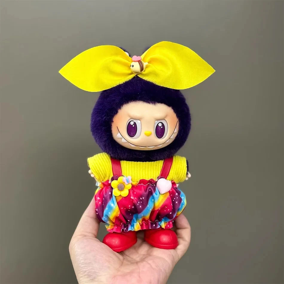 15-17CM Labubu Mini Doll Clothes – V1-V3 Cosplay Sports & Leisure Outfit Accessories, Gift Set