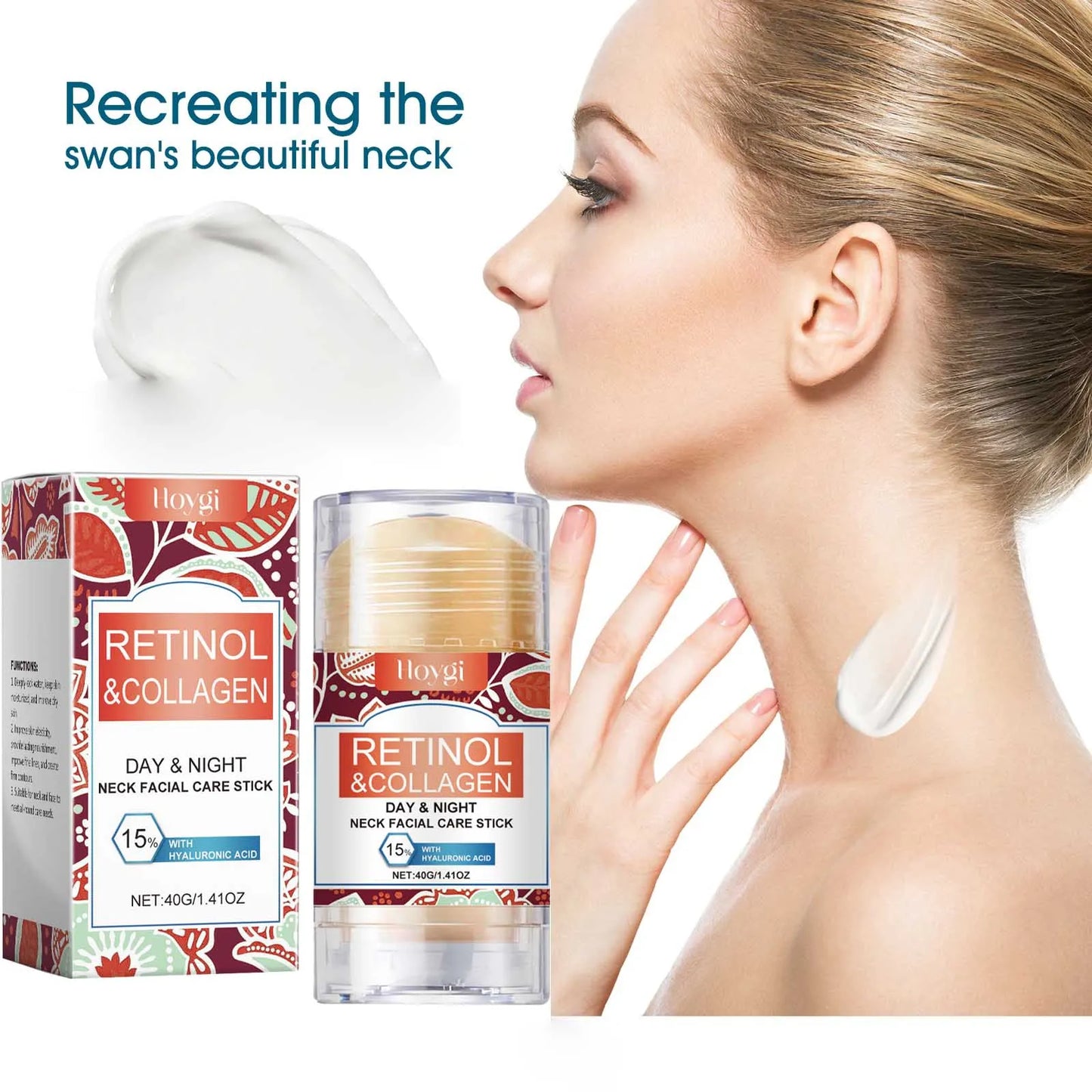 Retinol & Collagen Neck Cream 40g – Firming, Moisturizing & Lifting with Hyaluronic Acid