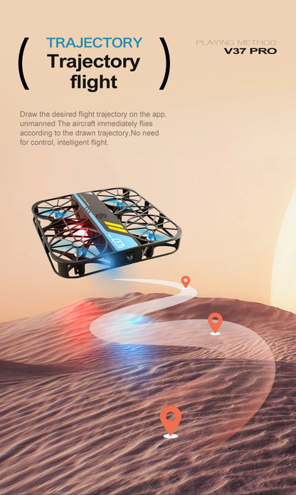4DRC V37 Mini 8K Drone – Portable 4K HD WiFi FPV Quadcopter with Camera, RC Helicopter Toy & Family Gift