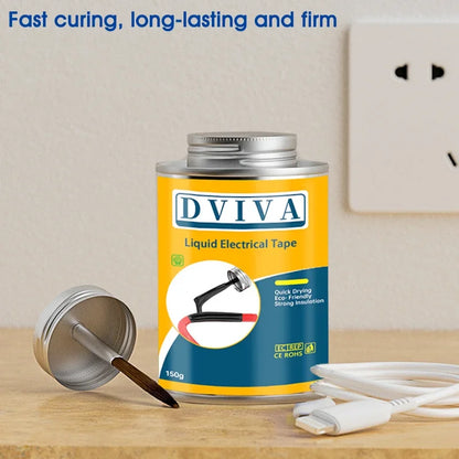 Liquid Electrical Tape Insulating Paste - Fast-Drying High-Temperature Sealant for Wire, Cable & Line Repairs
