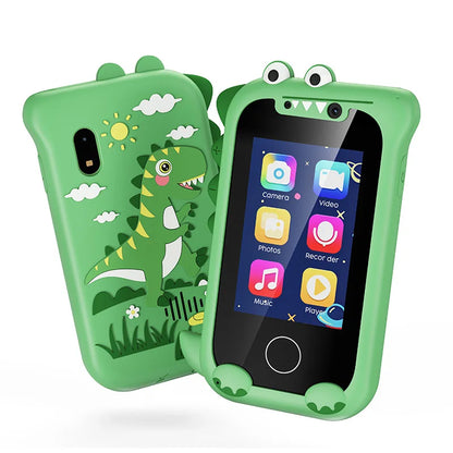 Kids Toy Phone with Dual Camera & MP3 - Touchscreen Learning Toy for 3-12 Year Olds, Birthday Gift Idea