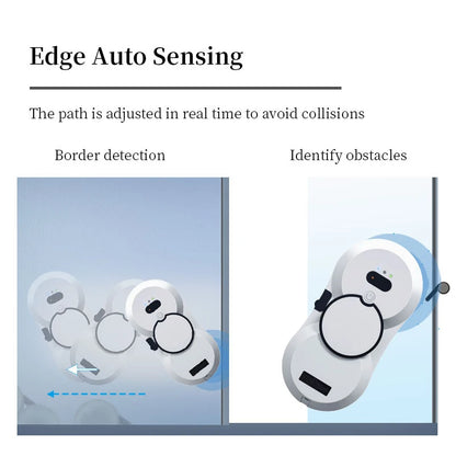 High-Suction 5600PA Window Cleaning Robot with Electric Spray and Fall Prevention - Remote Controlled