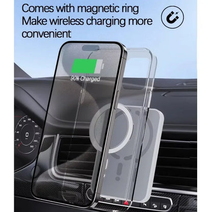 100W Magnetic Wireless Car Charger & Air Outlet Phone Holder — Fast Charging Station for iPhone 16/15/14/13/12 Pro Max