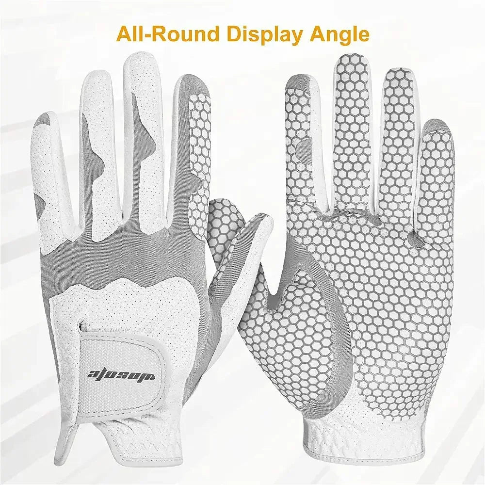 Premium Men’s Golf Glove – Left Hand, Breathable, Non-Slip, Shock Absorbing, Perfect for Gifting