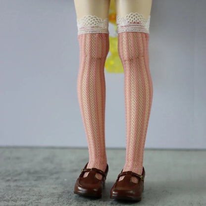 Blythe Doll Socks — Long Stockings in Black, White, Pink & Candy Colors for OB24, OB22, Azone Dolls