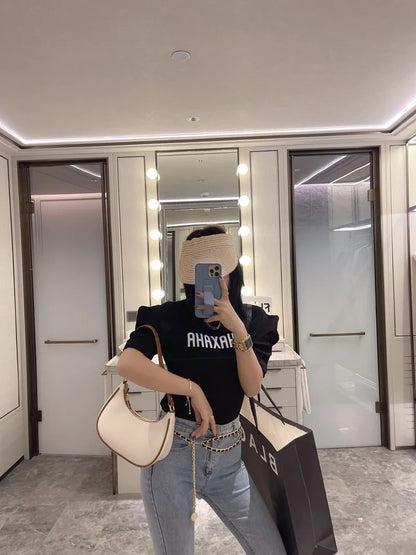 Small Armpit Bag for Women – 2024 New Fashion, French Niche High-End Shoulder Bag, Trendy & All-Match Style