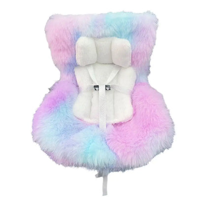 17cm Doll Seat Mini Sofa – Labubu Car Air Outlet Decoration & Doll Accessory Gift
