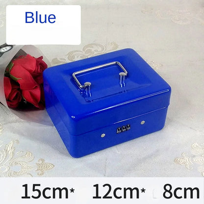 Security Cash & Key Safe Box — Steel Lockable Money, Coin, and Jewelry Storage for Home and Shop