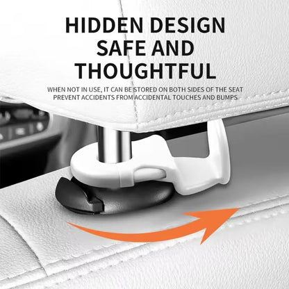 Universal Car Headrest Hooks — Heavy-Duty Back Seat Organizer & Multi-Function Interior Storage Holder