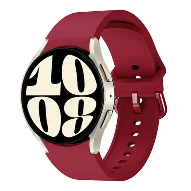 Samsung Galaxy Watch Silicone Sport Band - Replacement Strap for Galaxy Watch 4, 5, 6, 7, 5 Pro and Classic 40mm, 44mm, 45mm