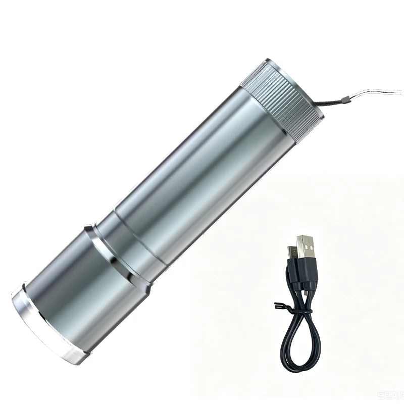 Mini Steel Cannon Flashlight - Super Bright Portable Outdoor & Emergency Light