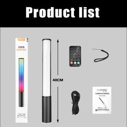 LUXCEO P400 RGB LED Light Wand for Photography & Video – CRI95+ Handheld Studio Tube Lamp 2500K-6500K for Vlogging & Content Creation