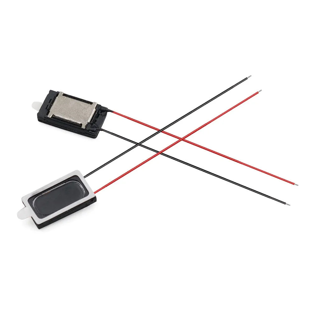 5-Piece Mini Loudspeaker Set - 16×9×3mm 8Ω 1W Square Magnetic Speakers for Smart Watches & Notebooks