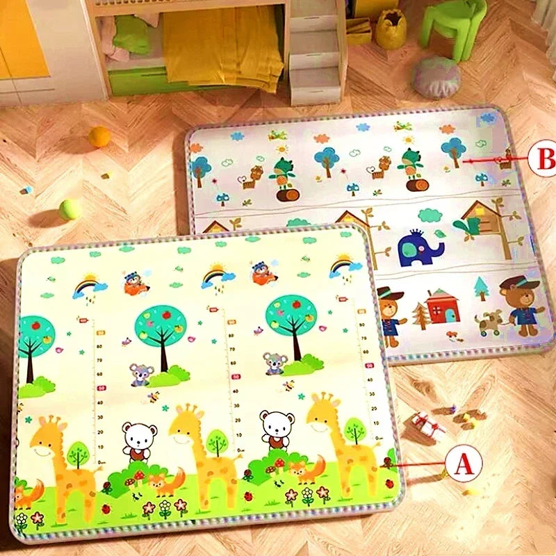 Baby Crawling Play Mat - Non-Toxic EPE Foam Safety Rug, 1cm Thickness, Two Thickness Options and Five Sizes for Kids’ Play Areas