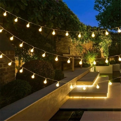 10M LED Ball String Lights – Outdoor Fairy Garland Bulb Lights for Garden, Wedding, Party & Christmas Home Decoration