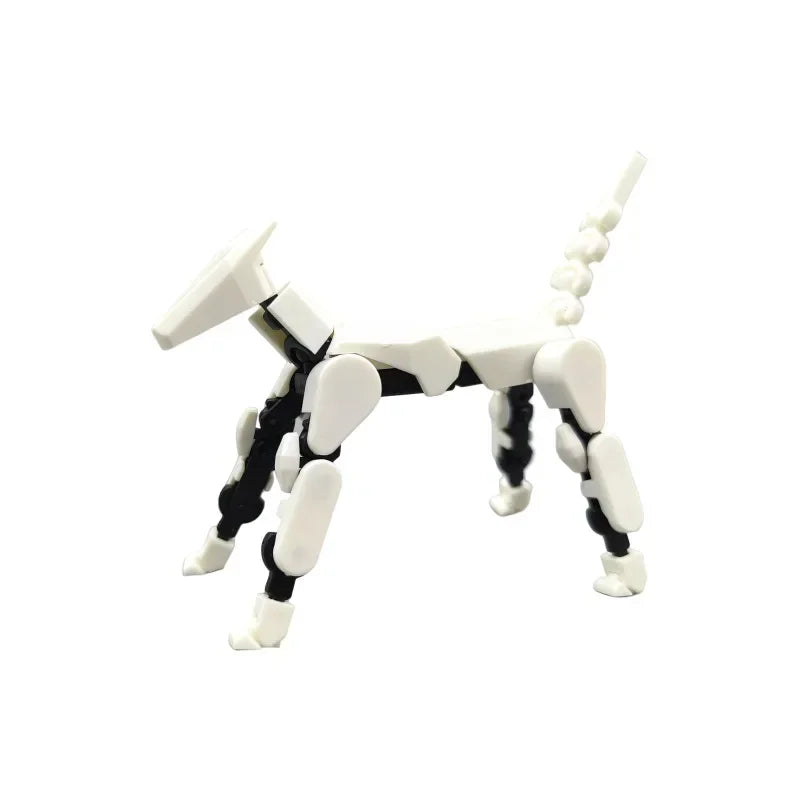 DIY Luminous T13 Multi-Joint Shapeshift Robot & Dog – 3D Printed Movable Mannequin Action Figures for Kids & Gifts