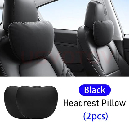 Tesla Car Headrest Pillow – Neck Support and Comfort Cushion for Model 3, Model Y, Model S, Model X and Model YL