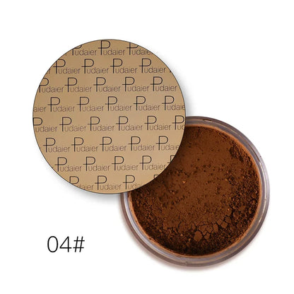 Matte Loose Setting Powder – Oil-Control Mineral Face Concealer, Bronzer & Contour for Dark Skin