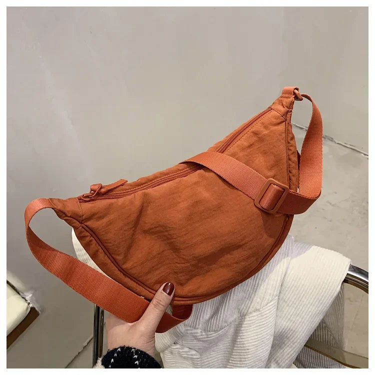 Casual Nylon Hobo Crossbody Bag for Women – Shoulder, Half Moon, Tote Travel Shopper & Purses