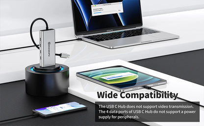 Minisopuru USB C Hub 10Gbps – USB 3.2 Type-C to USB Adapter with 100W PD for MacBook Pro, iMac & PC Accessories