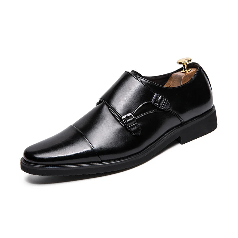 Men’s Genuine Leather Oxford Shoes - Luxury British Lace-Up Business Casual & Wedding Dress Shoes