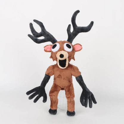 2026 New 99 Nights in the Forest Plush – Brown Elk, White Owl Stuffed Dolls & Pillows for Kids’ Gifts