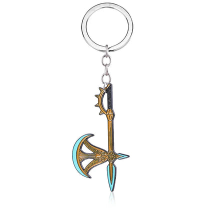 Seven Deadly Sins Anime Keychain - Meliodas & Hawk Pendant Key Ring Jewelry Souvenir for Fans