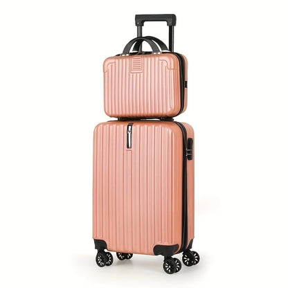 2-Piece Hardshell Luggage Set 20” + 14” – Lightweight Expandable Spinner Suitcases with 360° Wheels & TSA Lock