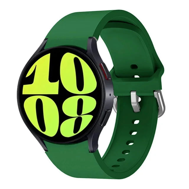 Samsung Galaxy Watch Silicone Sport Band - Replacement Strap for Galaxy Watch 4, 5, 6, 7, 5 Pro and Classic 40mm, 44mm, 45mm