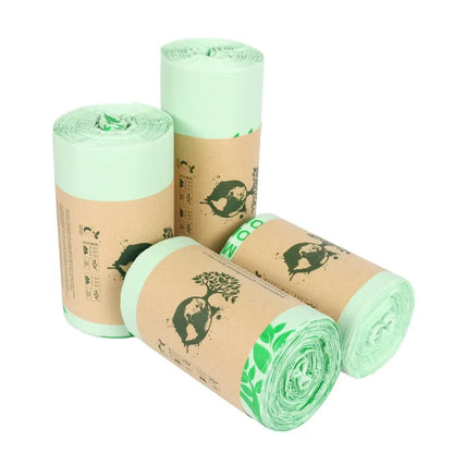 50pcs Biodegradable Trash Bags – 6/8/10L Compostable Household Garbage Bags for Kitchen Use