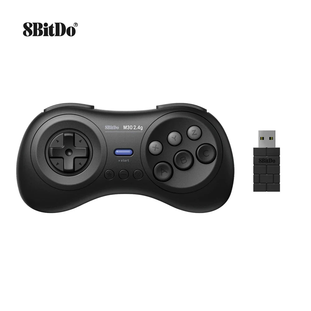 8BitDo M30 2.4G Wireless Gamepad – Sega Genesis & Mega Drive Mini Compatible Original Retro Controller for Classic Gaming