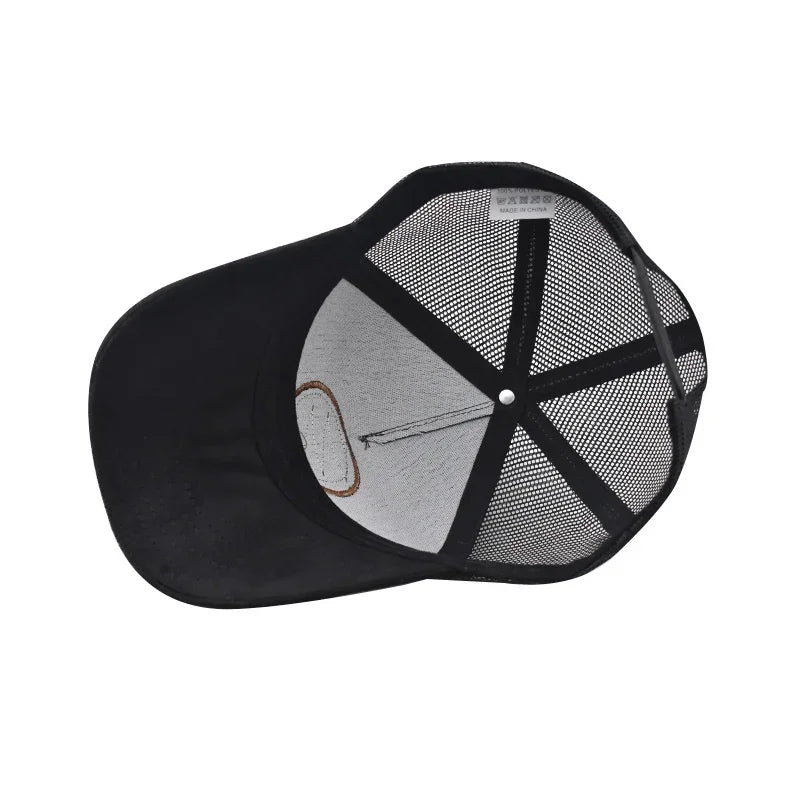 Summer Mesh Baseball Cap – ENJOY LIFE Letter Patch Snapback Hat for Men & Women, Breathable Unisex Hip Hop Trucker Cap
