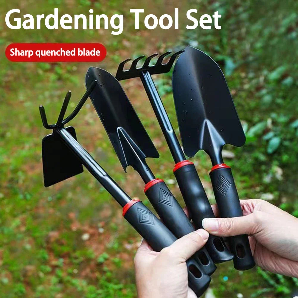 4PCS Gardening Shovel Set – Small Hand Tools for Vegetable Planting & Garden Soil Digging, Durable Gardening Tool Kit