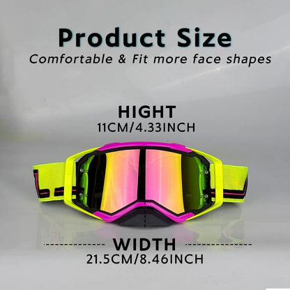 Motorcycle Riding Goggles UV400 – Dirt Bike & Cycling Glasses for Men, MTB & MX Off-Road Protection Eyewear Accessories