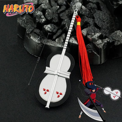 Anime Naruto Weapon Keychain Set – Metal Models of Asuma, Zabuza Sword, Kisame, Hidan, Minato Kunai & Flying Thunder God Cosplay Toys for Boys