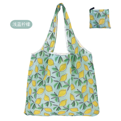 Eco-Friendly Foldable Reusable Shopping Bag – Portable Heavy-Duty Tote Shoulder Bag for Grocery, Travel & Daily Storage Fashion Handbag