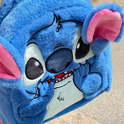 Stitch Plush School Backpack – Large Capacity Animation Bag for Boys & Girls, Perfect for Back to School Season