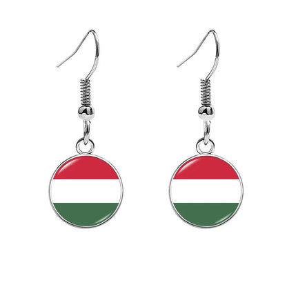 France National Flag Earrings - Multicolor Country Flag Jewelry for Women, Travel Pride & Celebration Gifts
