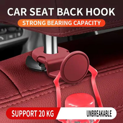 Universal Car Headrest Hooks — Heavy-Duty Back Seat Organizer & Multi-Function Interior Storage Holder