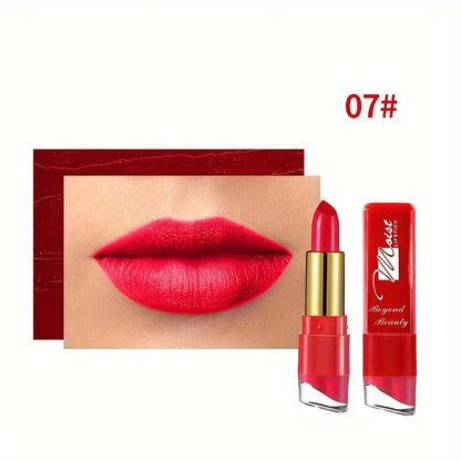 12 Colors Creamy Moisturizing Lipstick – Long-Lasting, Women & Schoolgirl Makeup for Beginners, Leaning Tower Lip Makeup